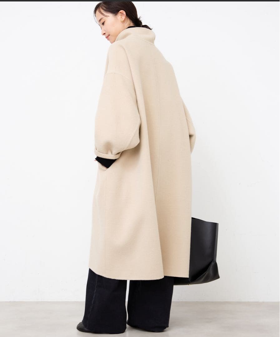 極美品・人気色2024AW【ドゥーズィエムクラス】ウールアンゴラリバーコート