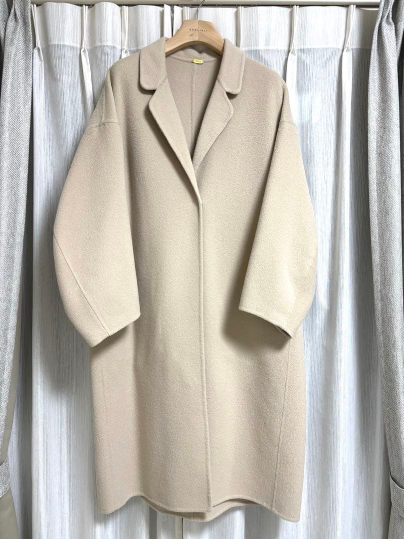 極美品・人気色2024AW【ドゥーズィエムクラス】ウールアンゴラリバーコート