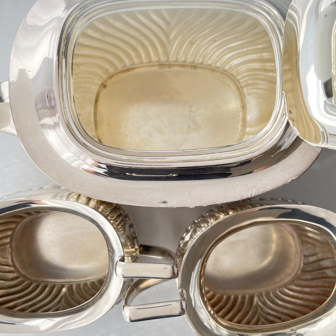 【J B Chatterley & Sons】 ハーフリブのティーセット 3点