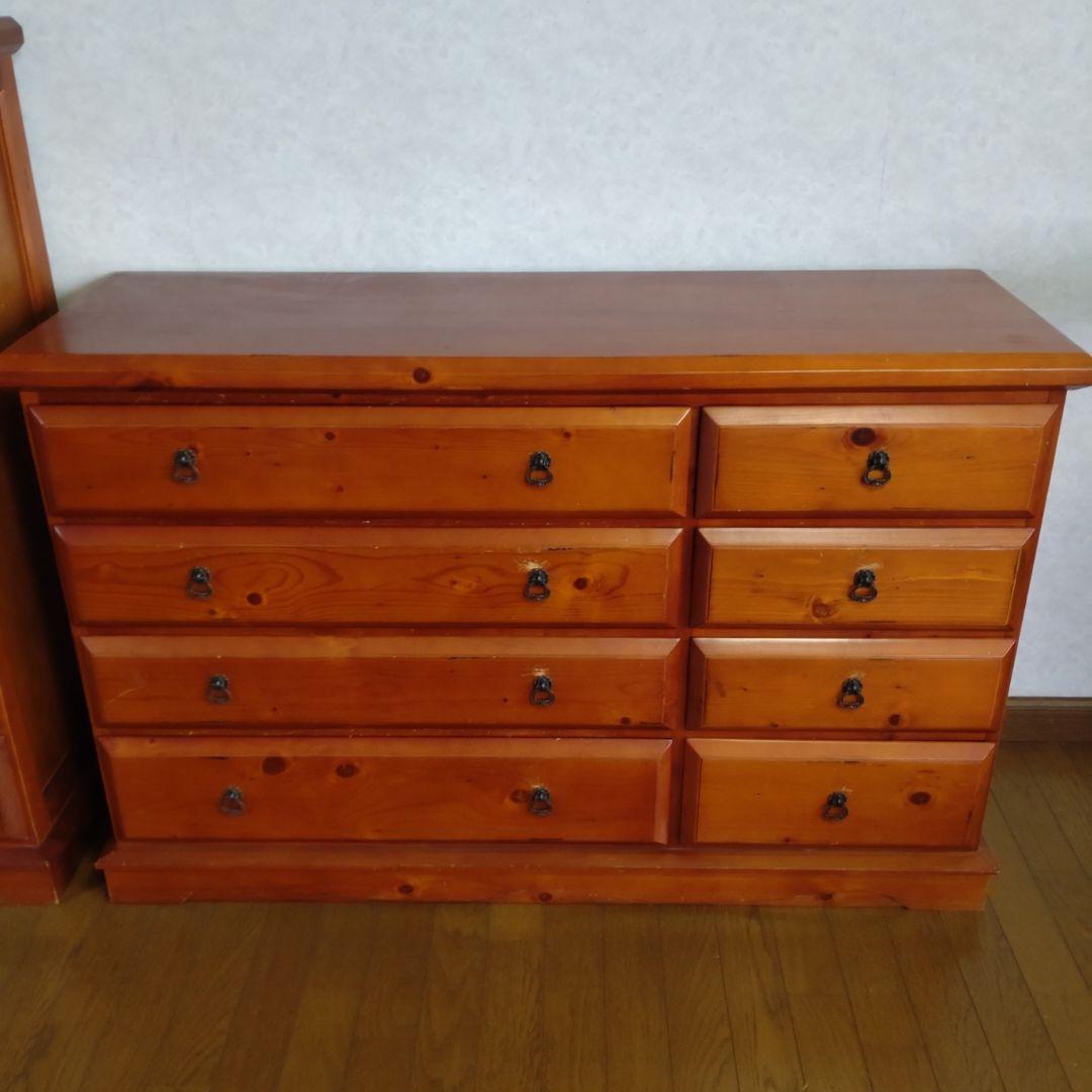 アンティーク風　木製チェスト