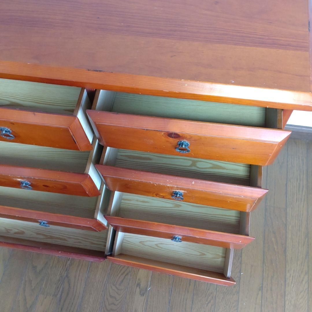 アンティーク風　木製チェスト