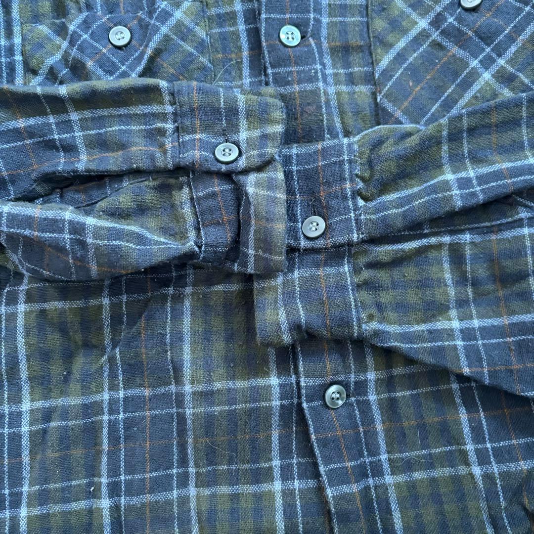 50s 60s SEARS ウール オープンカラー　チェックシャツ
