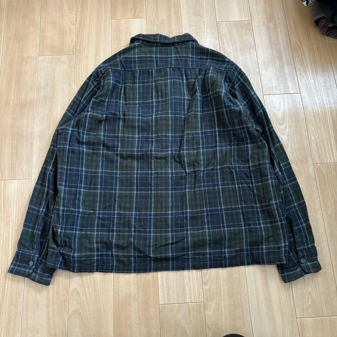 50s 60s SEARS ウール オープンカラー　チェックシャツ