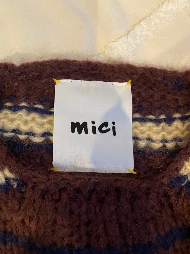 (mici)モヘアミックスオーバーニット
