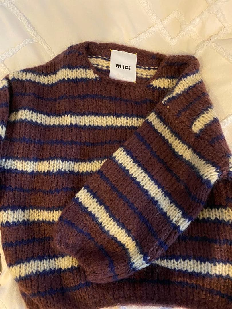 (mici)モヘアミックスオーバーニット