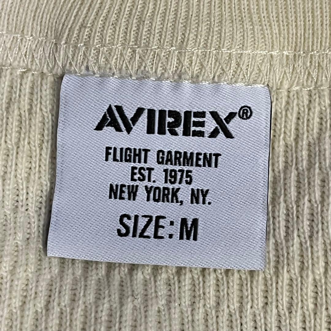 トップス AVIREX HONEYCOMB HENRY NECK L/S T-SHIRT