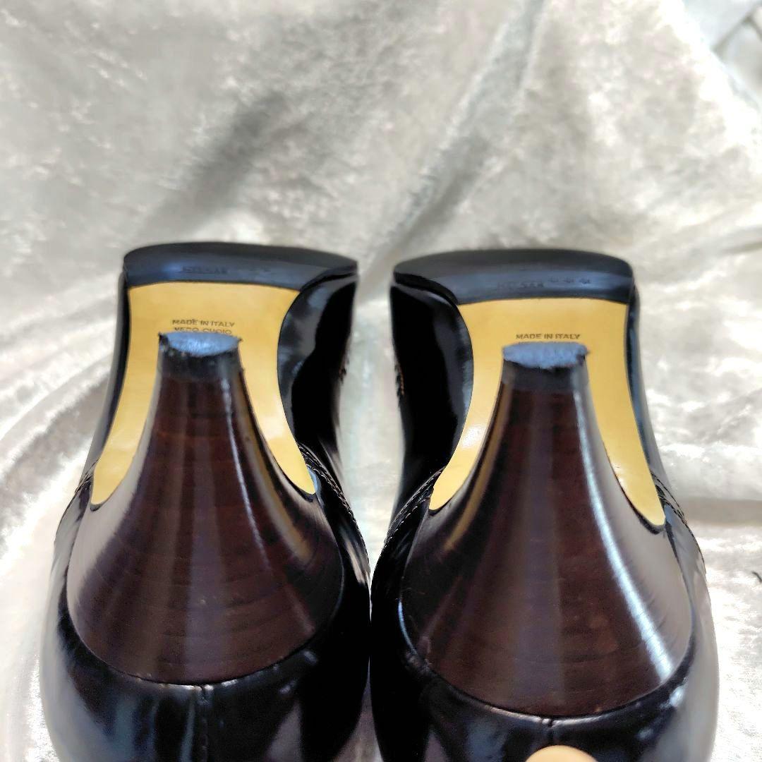 ✨PELLICO 黒 Tストラップ 中ヒールパンプス　写真追加