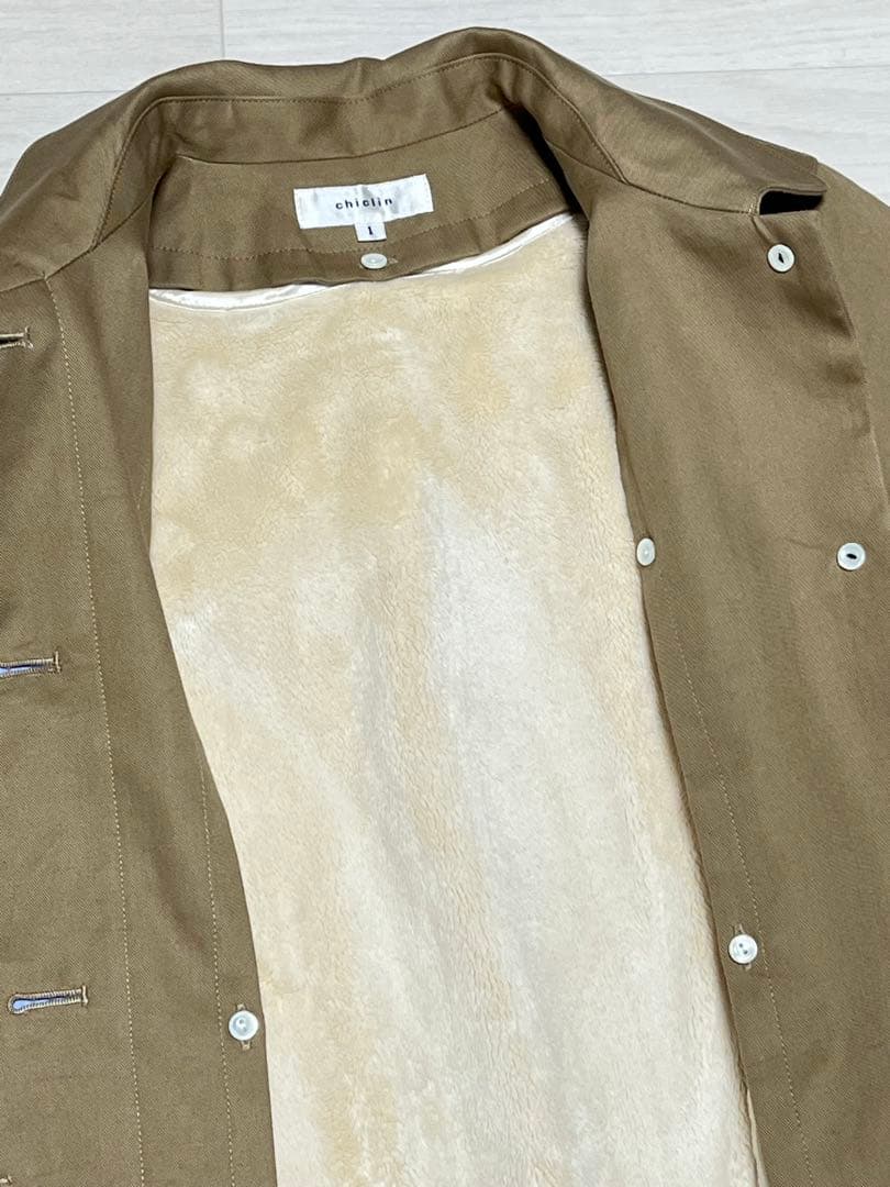 chiclinステンカラーコート　ボアライナー付き