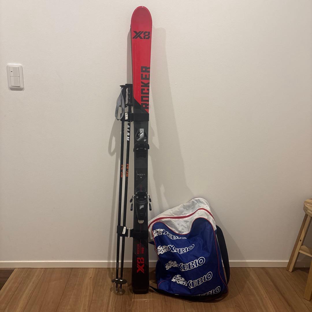 ROCKER X8スキー板140cm 4セット（おまけゴーグル付き）