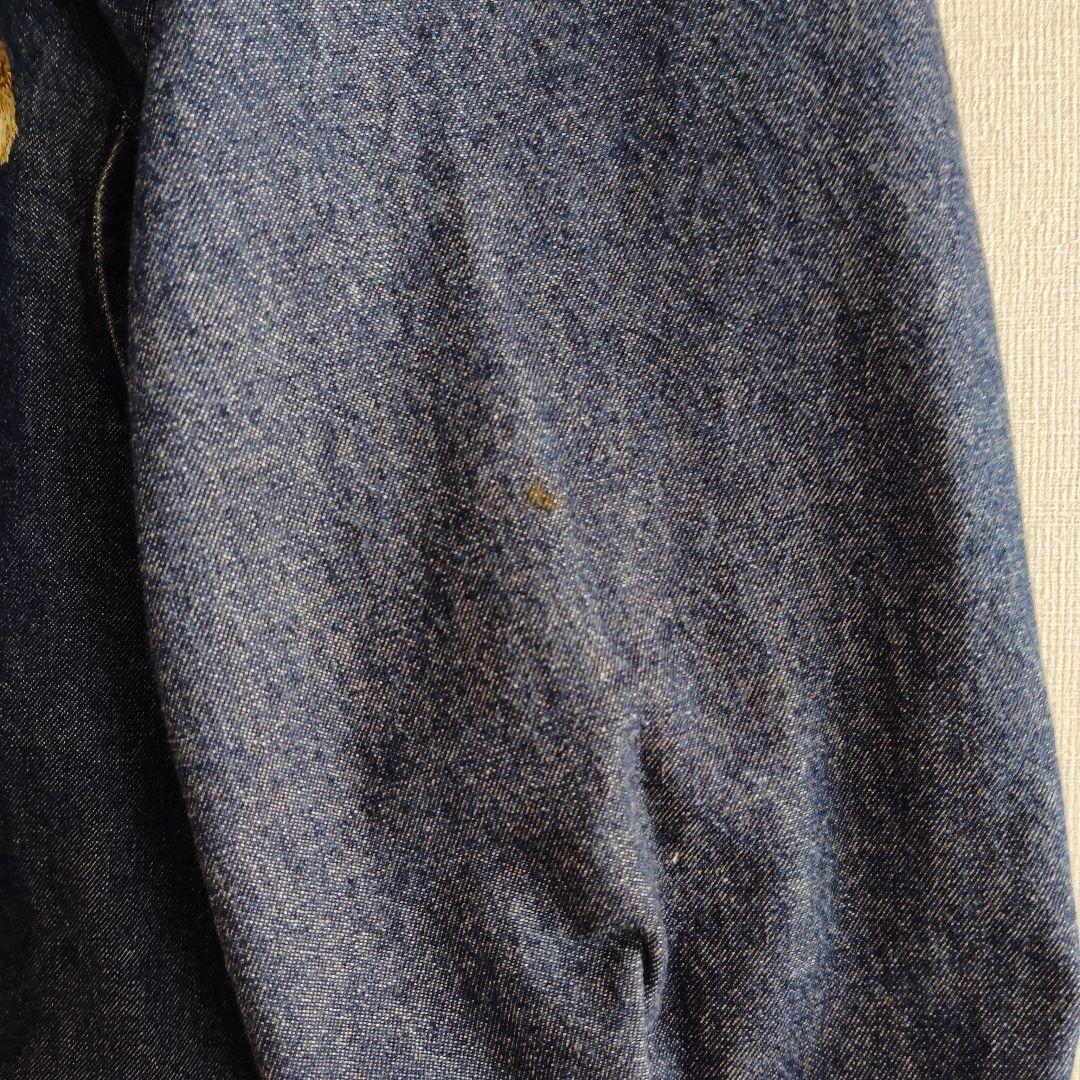 ピンクハウス カールヘルム ひよこ総柄 デニムブルゾン パーカー 刺繍 90s