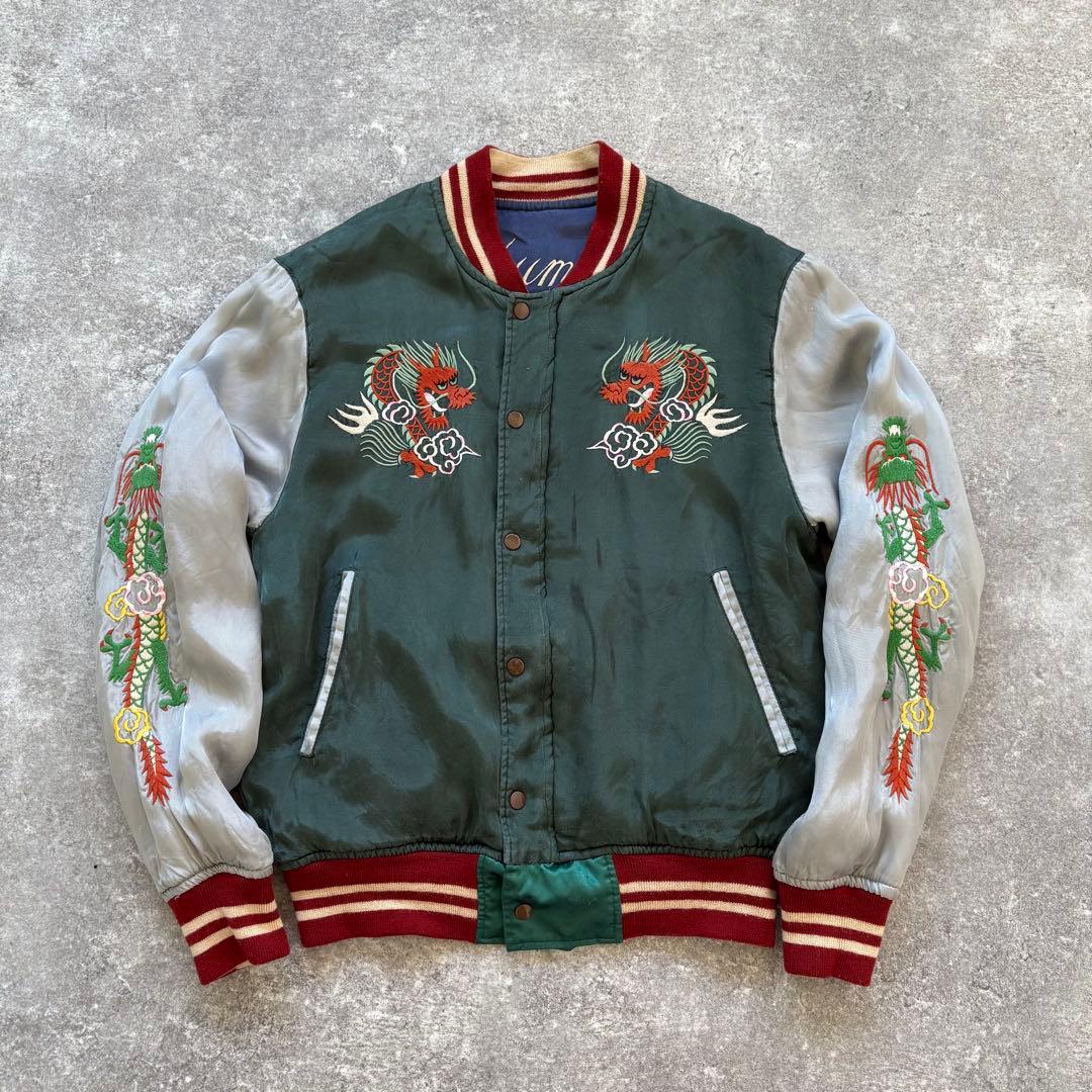 【Pherrow's】フェローズ 匠 15周年 天上界 竜宮城 スカジャン 刺繍