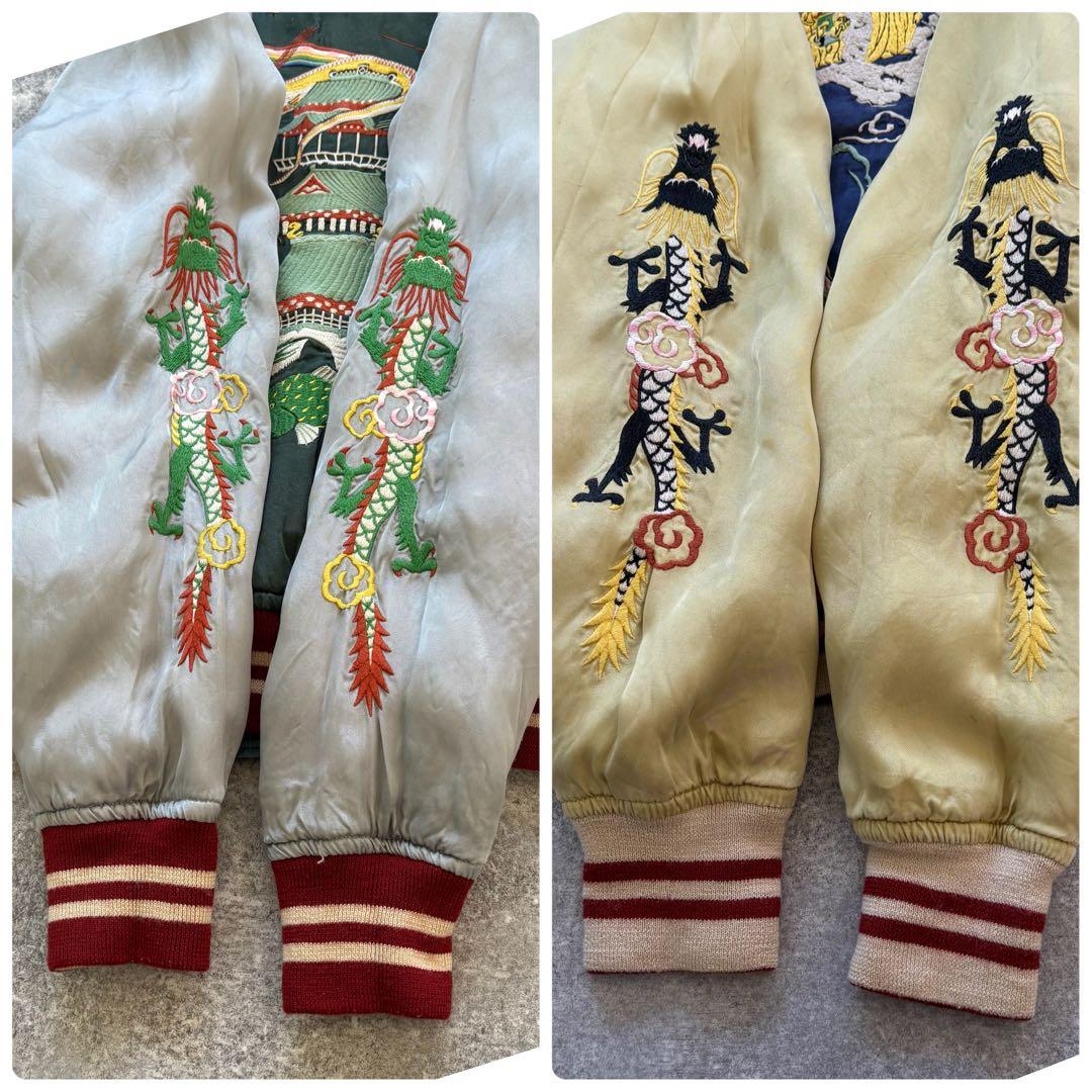 【Pherrow's】フェローズ 匠 15周年 天上界 竜宮城 スカジャン 刺繍