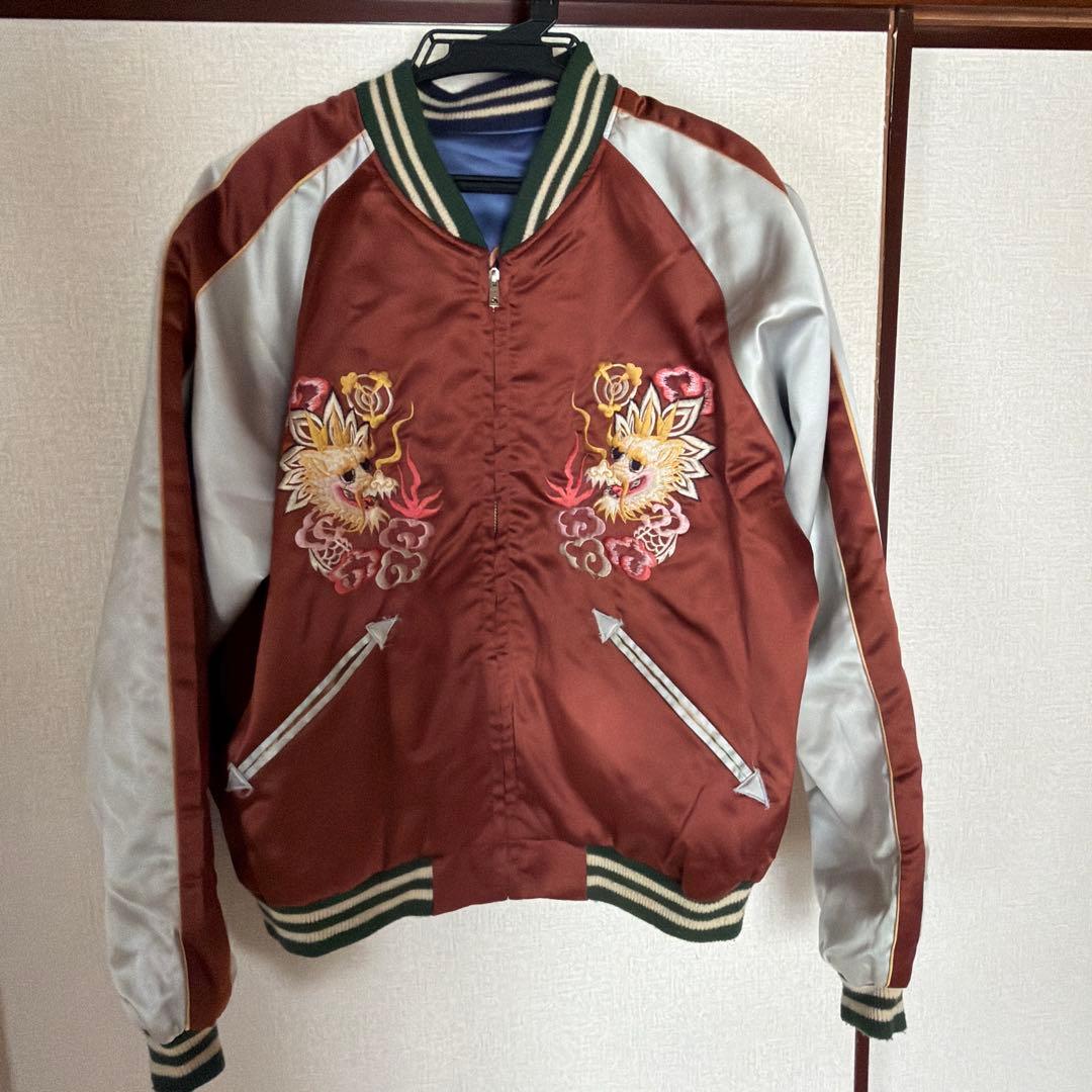 しばたテーラ東洋　ハワイ両面刺繍サテン　スカジャンMサイズ