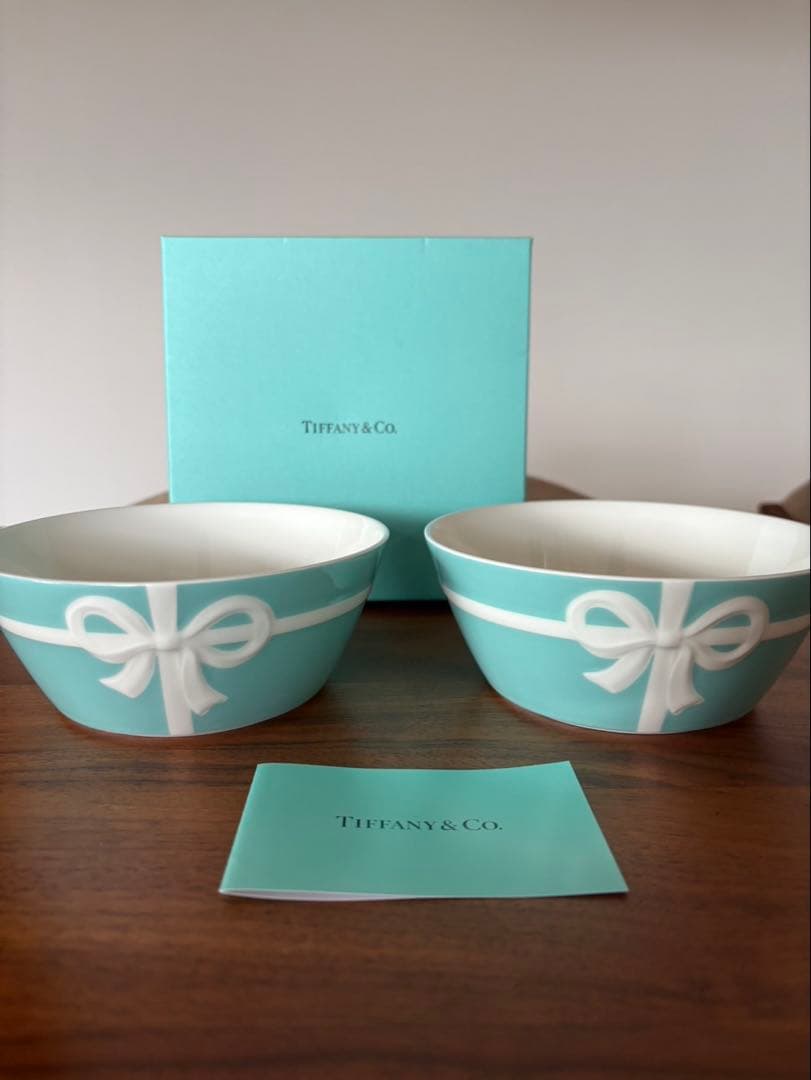 【新品 】TIFFANY＆C o★ティファニー ★ブルーリボン★ボウル★ペア