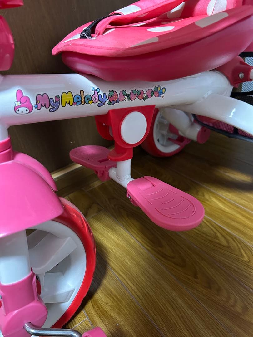 マイメロ水玉模様三輪車