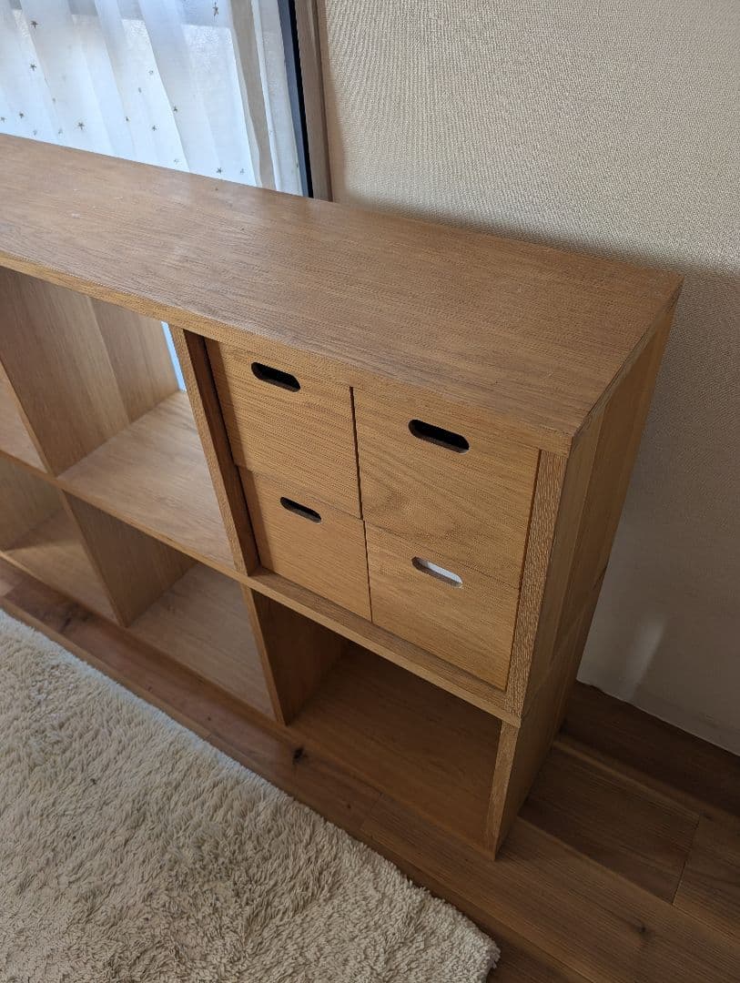 MUJI スタッキングシェルフ 3段・2列 ボックス付き　無印良品