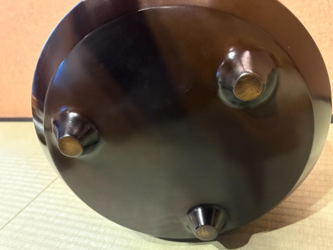 唐銅　面取風炉　藤井宗喜　茶道具