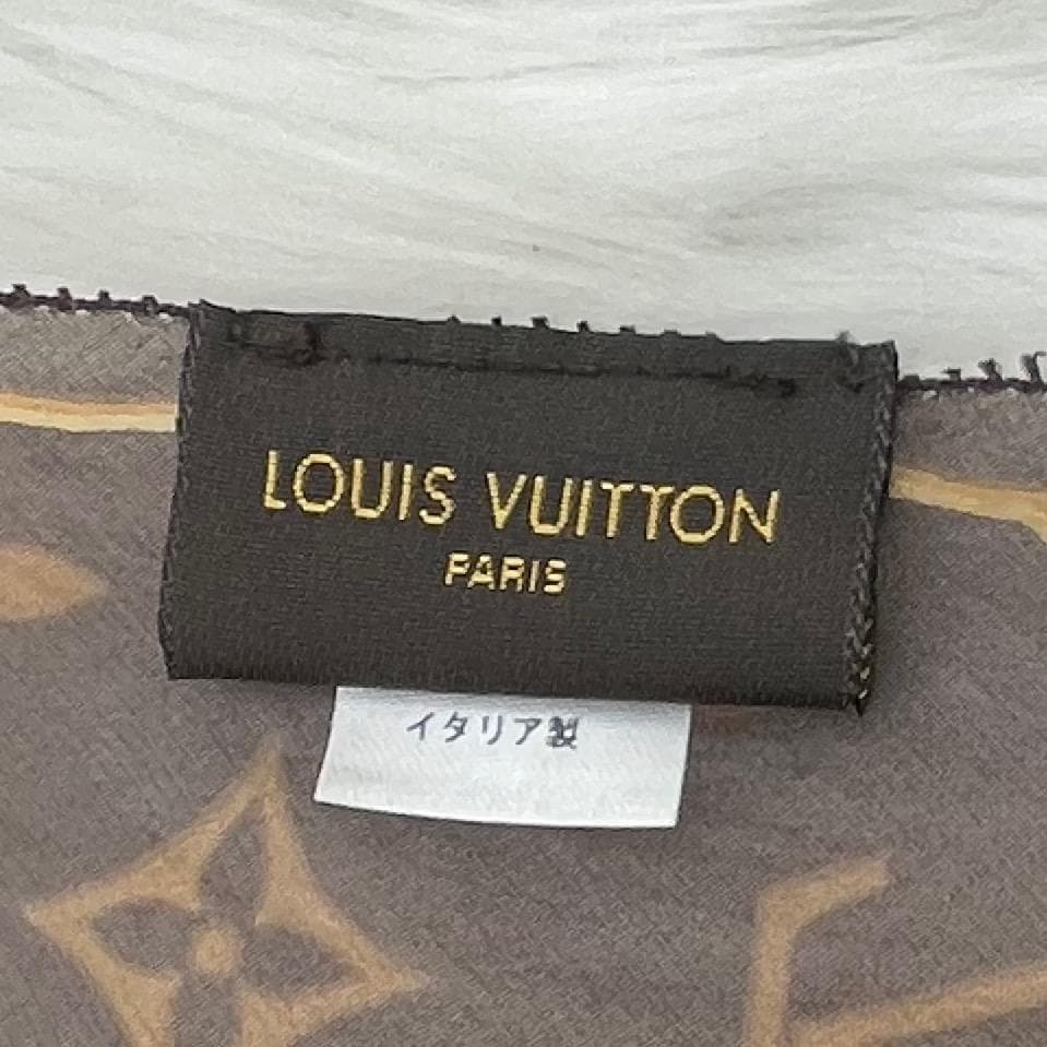 美品✨ルイ・ヴィトン　スカーフ　モノグラム　レオパード　ヒョウ柄　箱付き