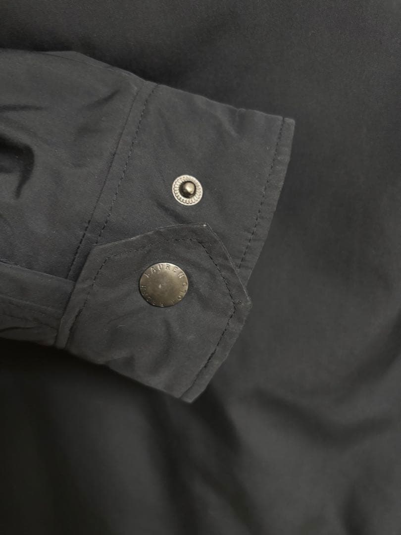 ポロラルフローレン 中綿ブルゾンジャケット ポニー刺繍 フルジップ ブラック S