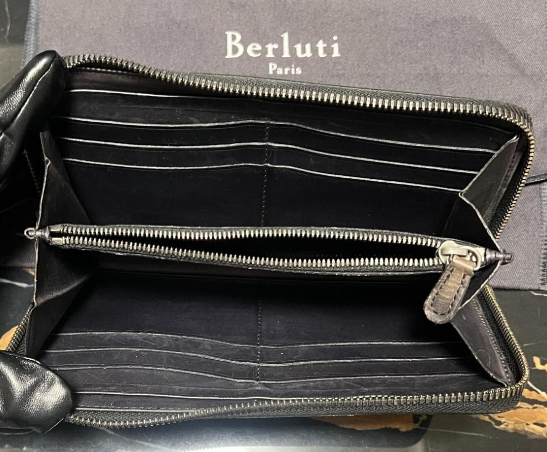 Berluti【ベルルッティ】ラウンドファスナー長財布、名刺入れ（別売り可）