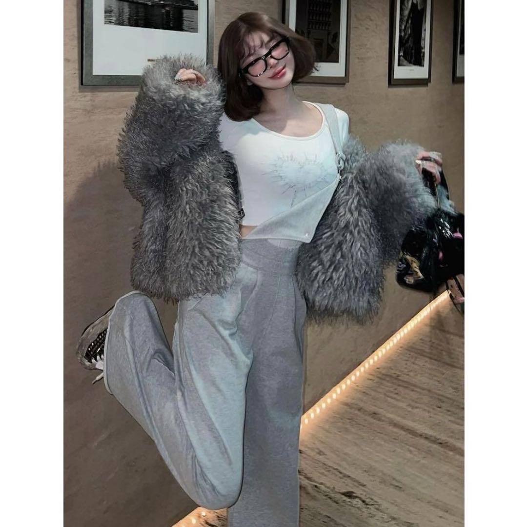 Darich ダーリッチ スウェットワイドサロペット(FREE)