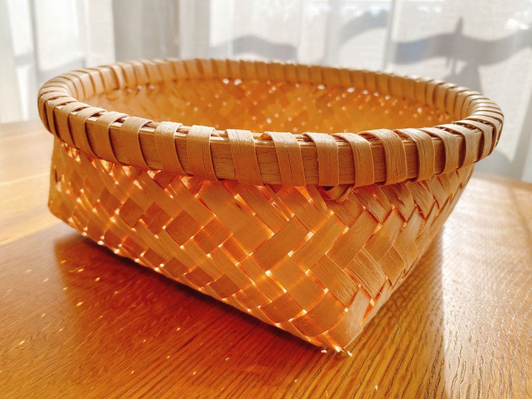 値下げ！かご　イタヤ細工　秋田　イタヤカエデ
