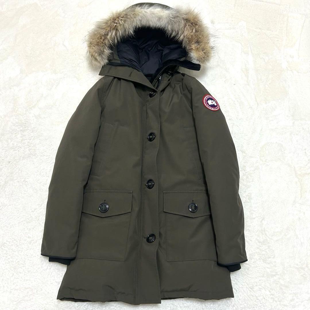 【美品】カナダグース ブロンテパーカ ダウンジャケット カーキ XSサイズ