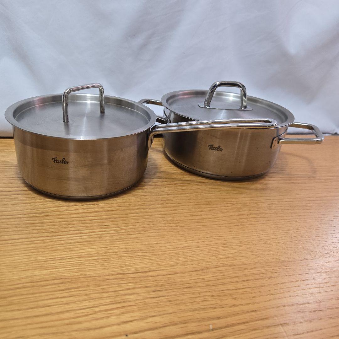 Fissler ステンレススチール 片手鍋 16cm 両手鍋　１８cm