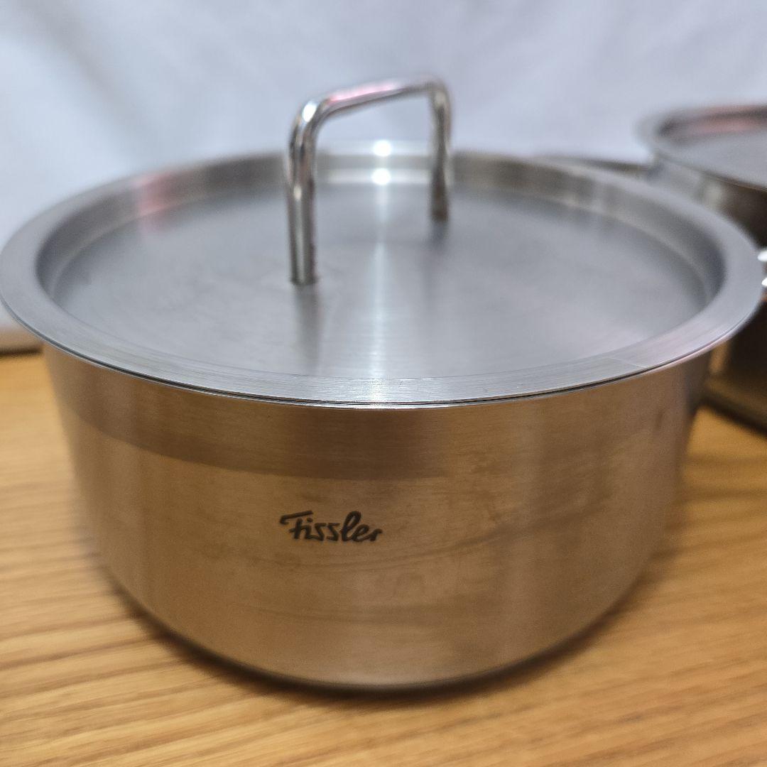 Fissler ステンレススチール 片手鍋 16cm 両手鍋　１８cm