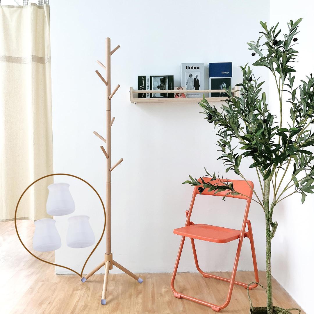 木製ポールハンガー 簡単組立