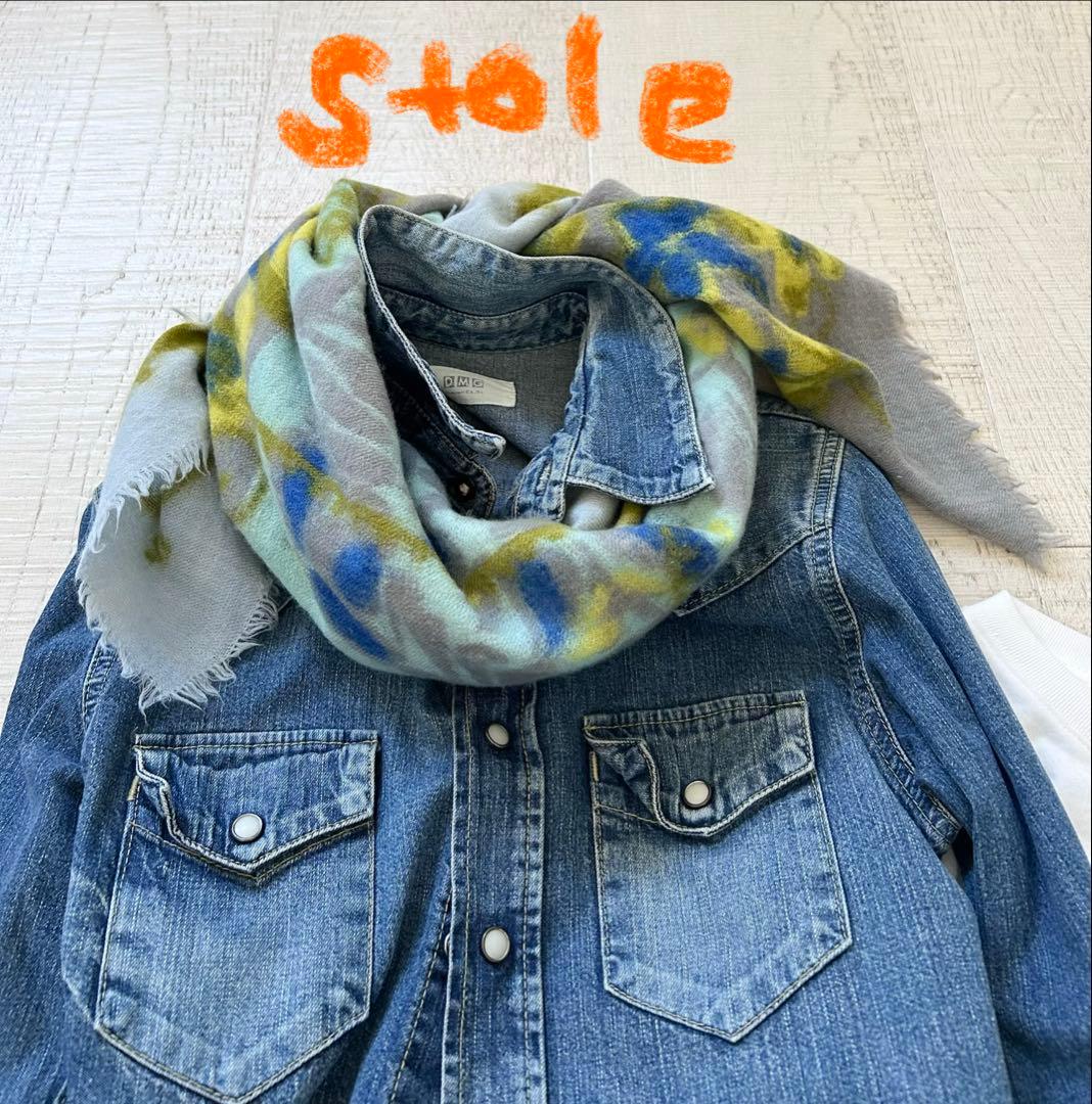 45R 薄手ウールのストール 45rpm umii908