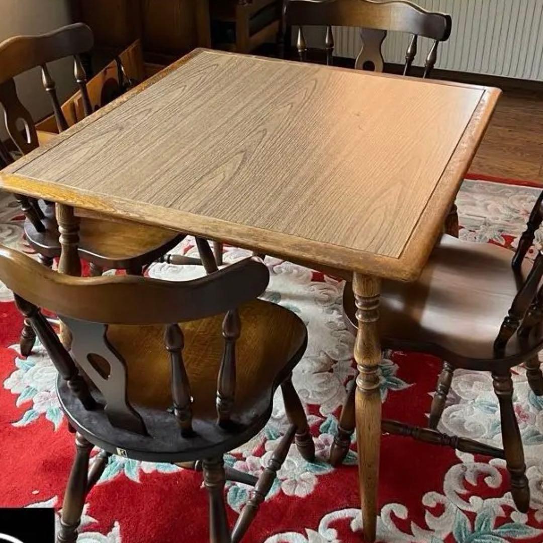 ③バラ売り不可 ①〜⑤セット販売のみ　ダイニング　テーブル　チェア