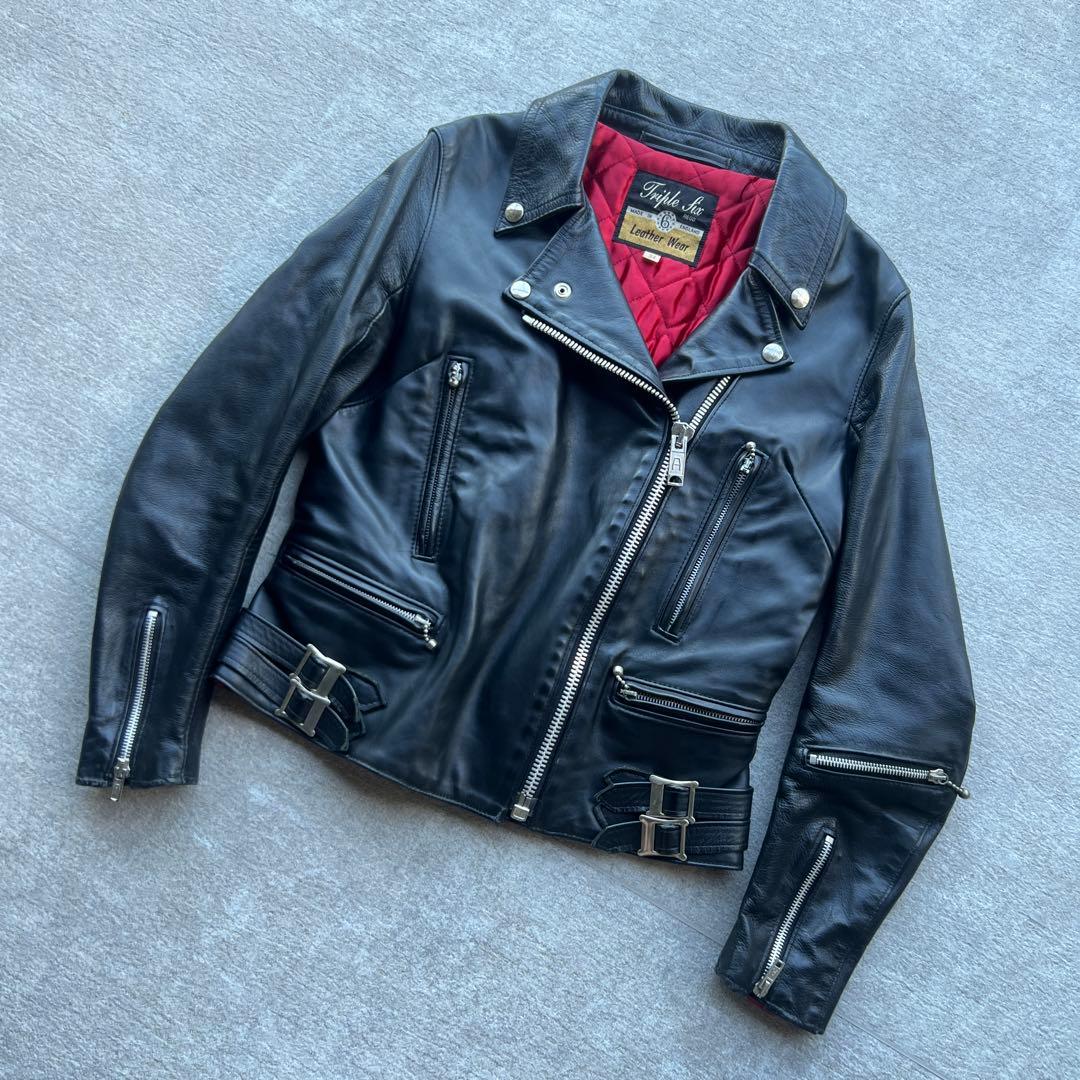 666 トリプルシックス ダブルライダースジャケット