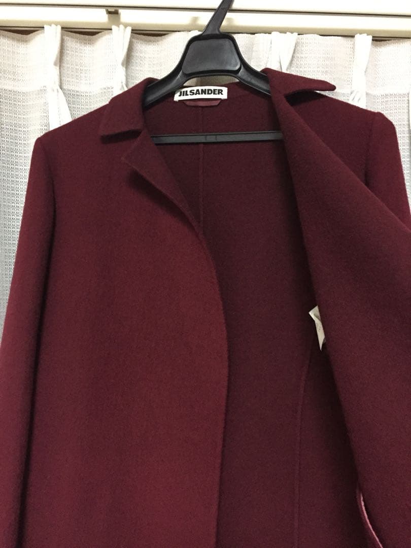 ジルサンダー コート ボルドー