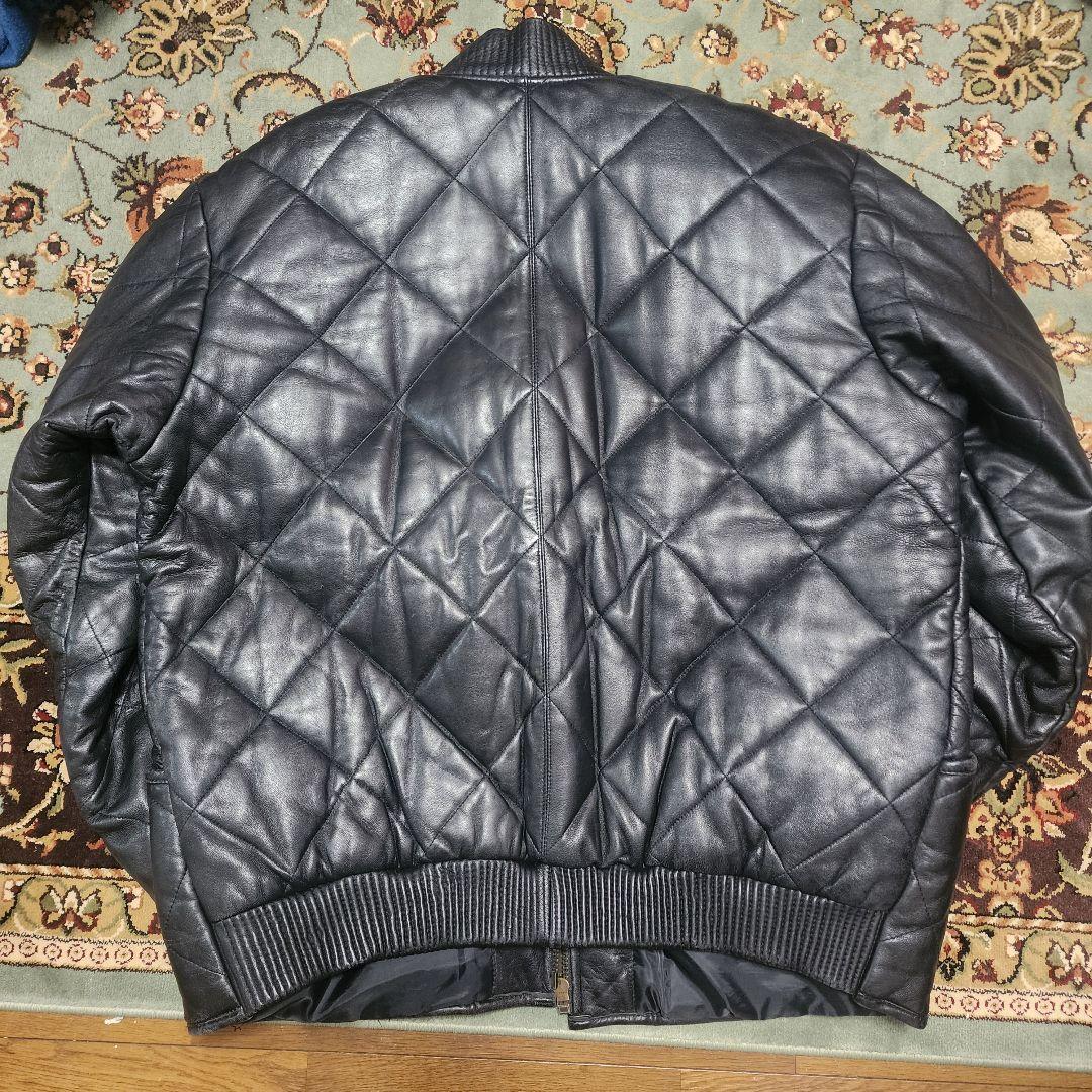 イタリア製　レザー　ジャケット　XL