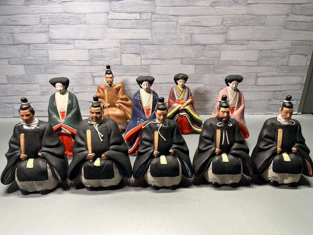 希少！昭和初期　堤人形　10体　明治節人形　雛人形　土人形