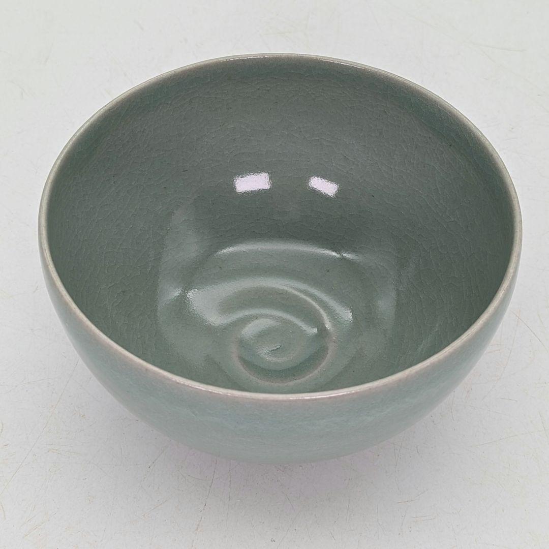 韓国人間文化財 柳海剛（柳根瀅） 高麗青磁茶碗 共箱 抹茶碗 抹茶茶碗 茶道具