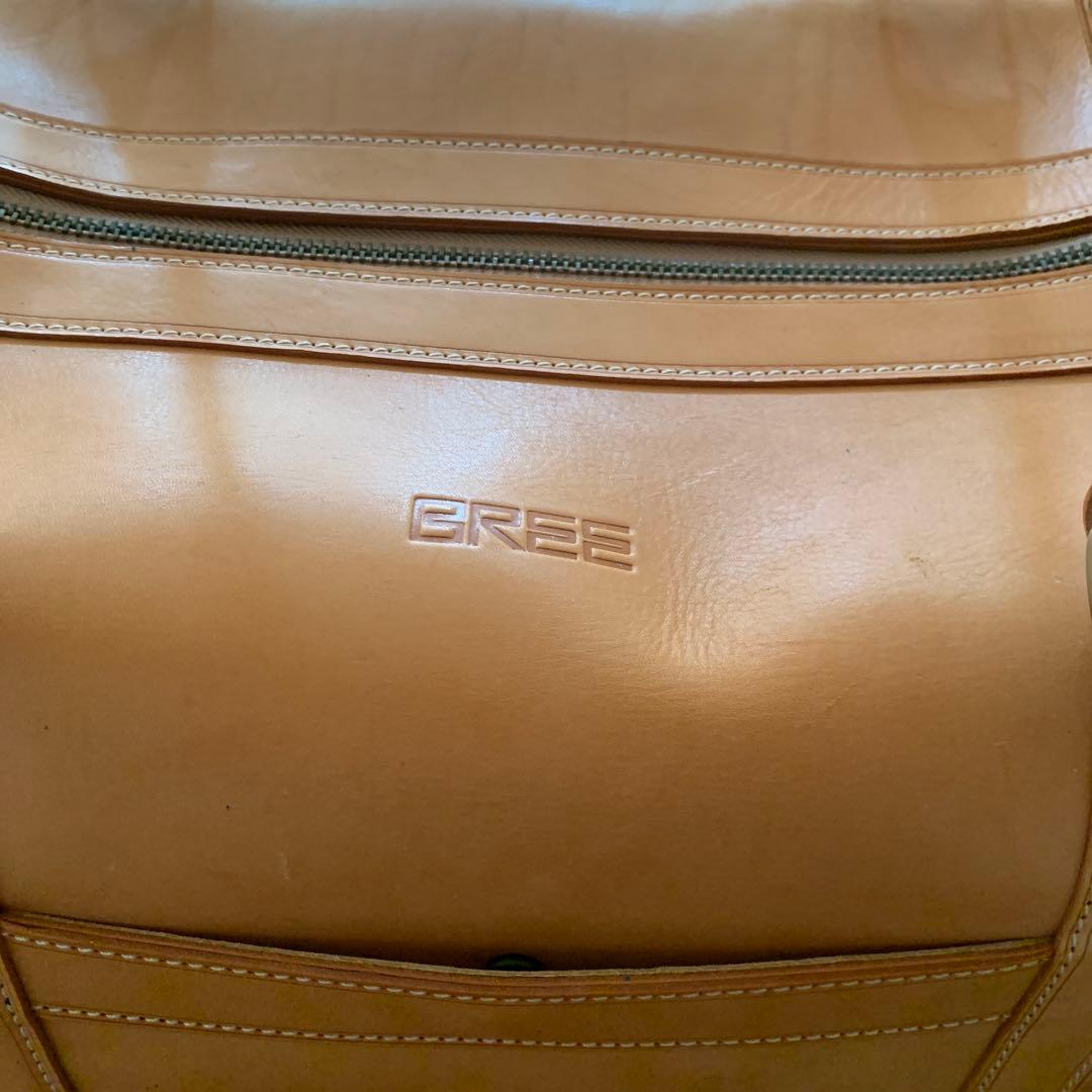 BREE ボストンバッグ ナチュラルレザー