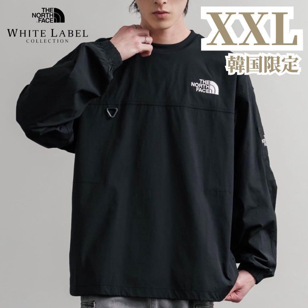 韓国限定　ノースフェイス✨　XXL アルバニークルーネック　黒　ロンT