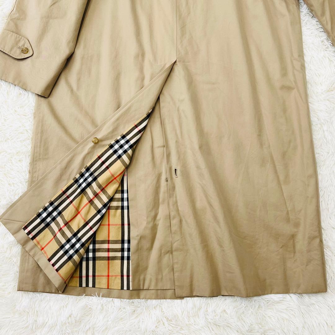 Burberry ステンカラーコート ノバチェックライナー付き ベージュ 15号