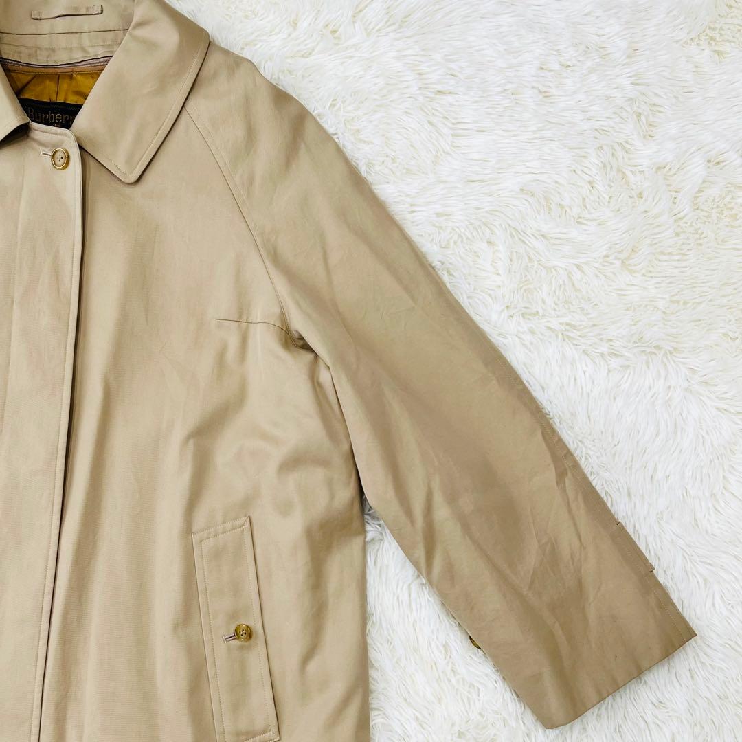 Burberry ステンカラーコート ノバチェックライナー付き ベージュ 15号