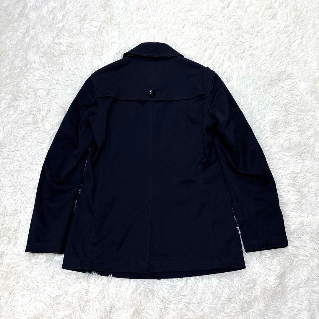 BURBERRY BLACK LABEL ネイビーチェスターコート M