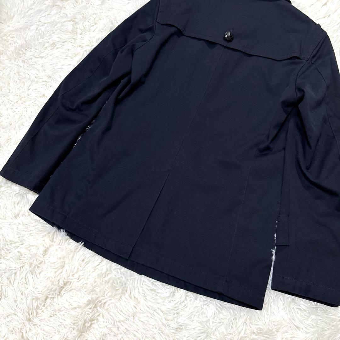BURBERRY BLACK LABEL ネイビーチェスターコート M