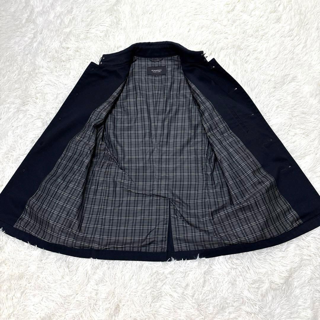 BURBERRY BLACK LABEL ネイビーチェスターコート M