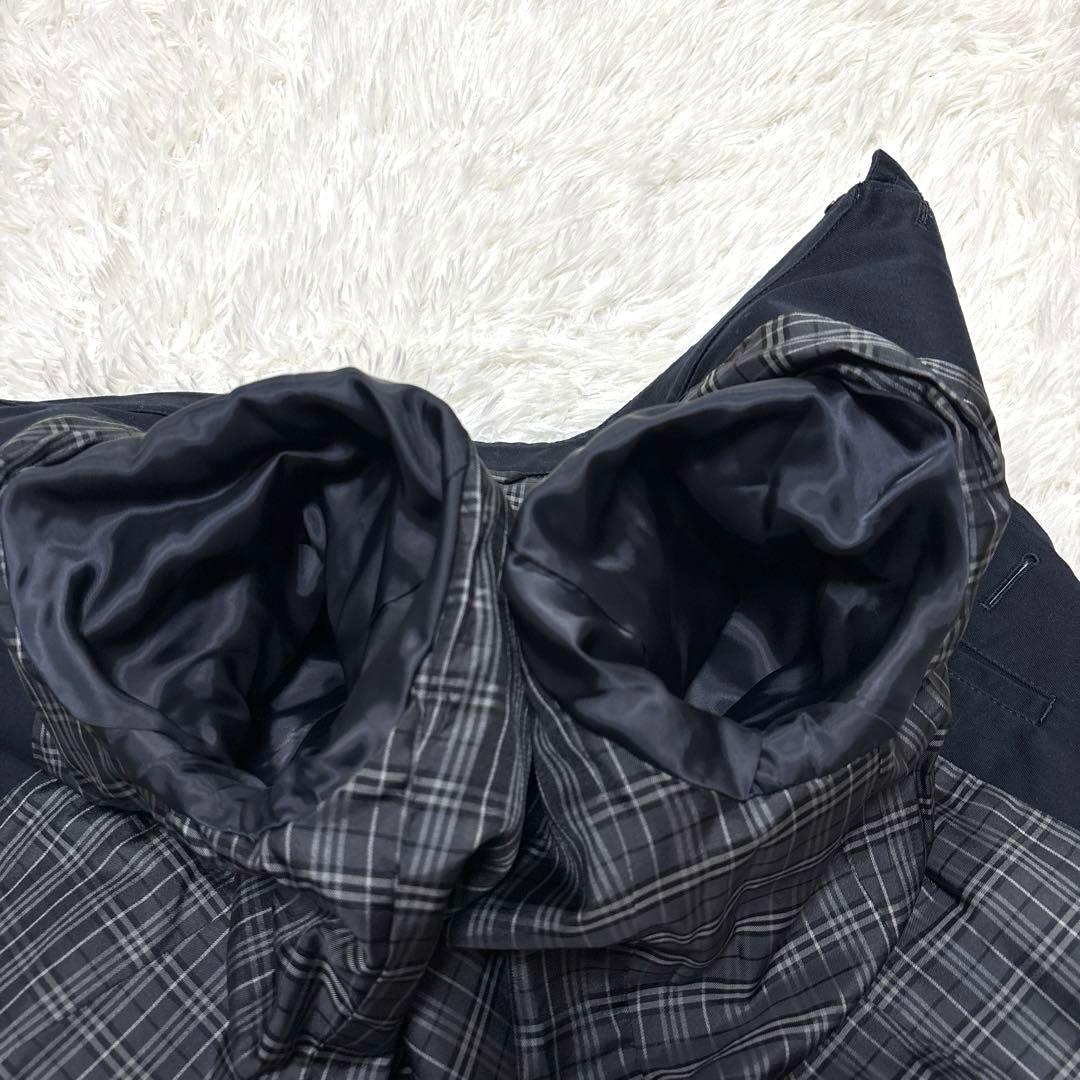 BURBERRY BLACK LABEL ネイビーチェスターコート M