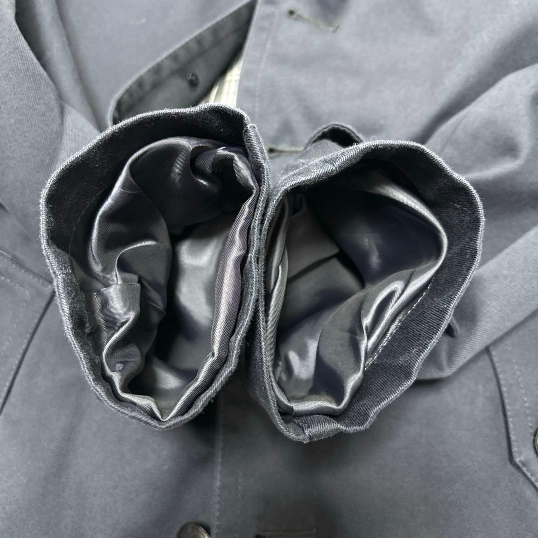 BURBERRY BLACK LABEL ネイビーチェスターコート M
