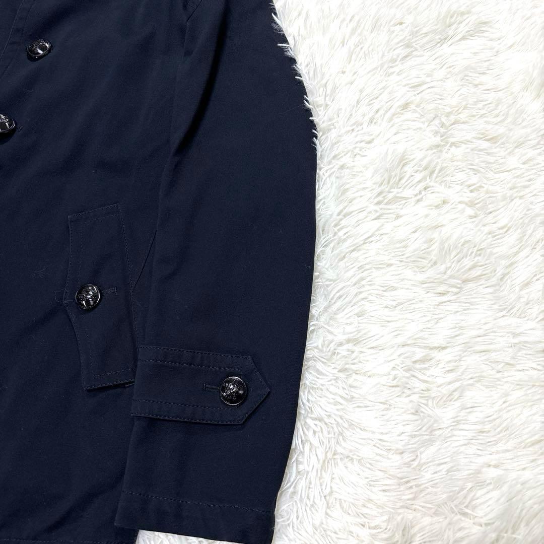 BURBERRY BLACK LABEL ネイビーチェスターコート M