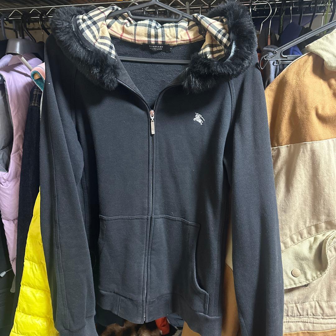 BURBERRY パーカー ファーフード付きサイズ2