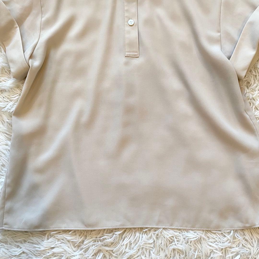 美品 Theory 24SS PRIME GGT スタンドカラーブラウス