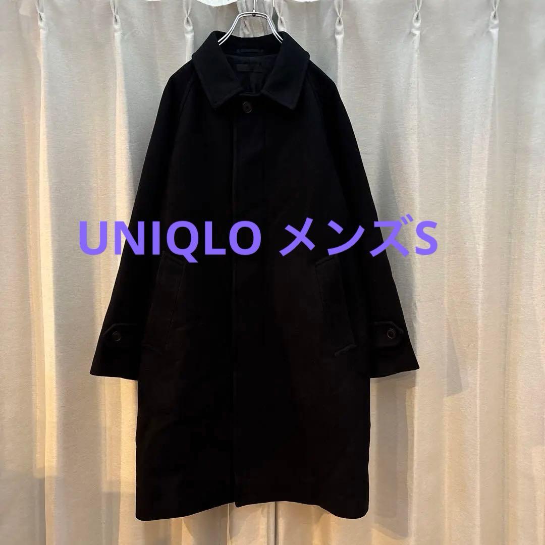 UNIQLO メンズシングルブレストコートブラックS